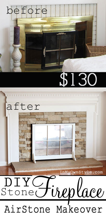 How to make over an ugly fireplace