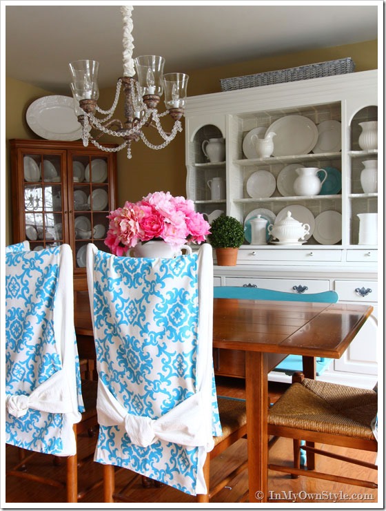 Dining Room and how to slipcover chairs