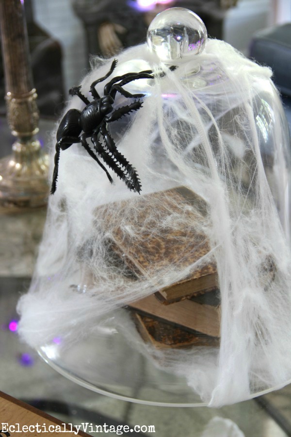 Halloween spider cloche kellyelko.com