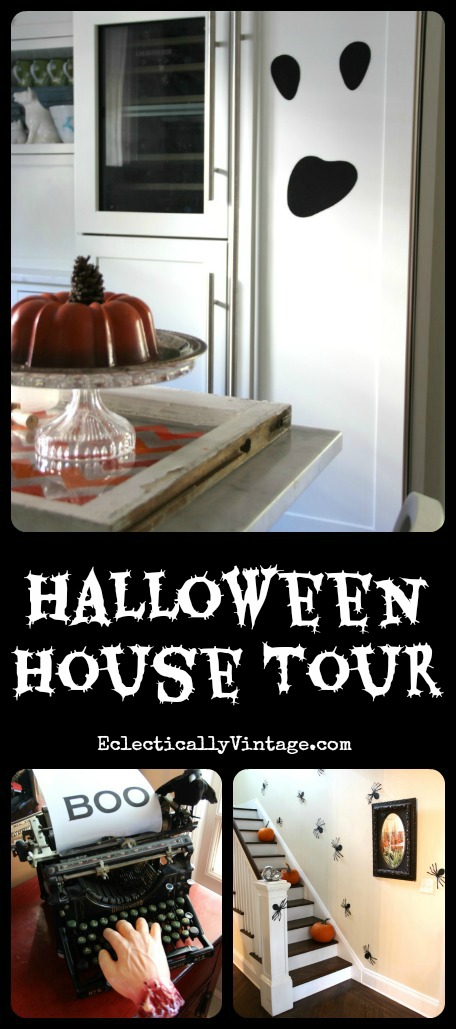 Halloween House Decorating Ideas - tons of creative and inexpensive ideas! kellyelko.com