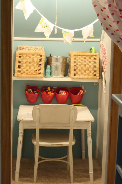 Closet desk space 