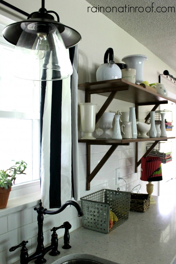 Open kitchen shelving kellyelko.com