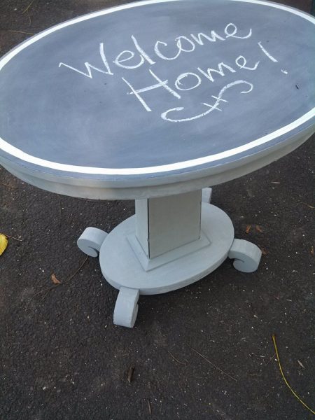 Chalkboard table