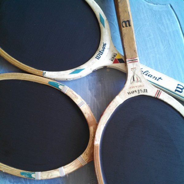 Tennis anyone - tennis racquet chalkboards