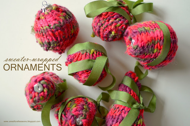 Sweater Christmas ornaments
