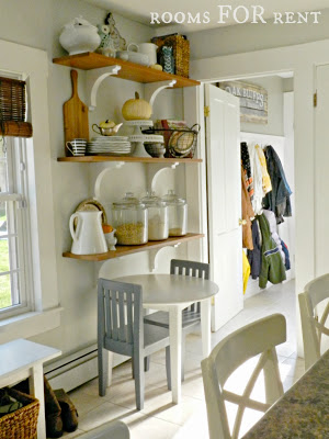 I love open shelving in the kitchen 