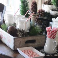 Christmas table display