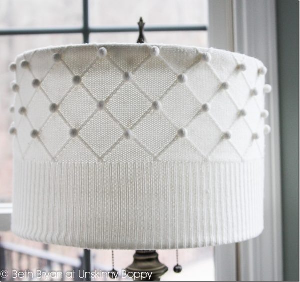 Make a sweater lampshade