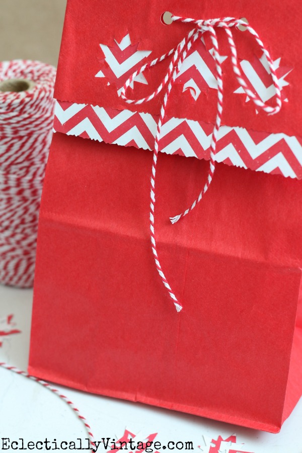 How to make gift bags from brown paper bags kellyelko.com