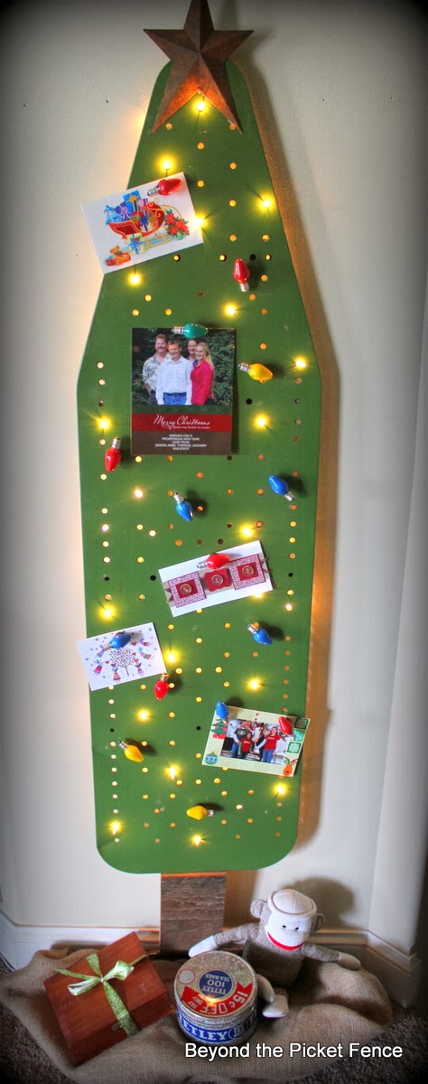 Ironing board Christmas tree