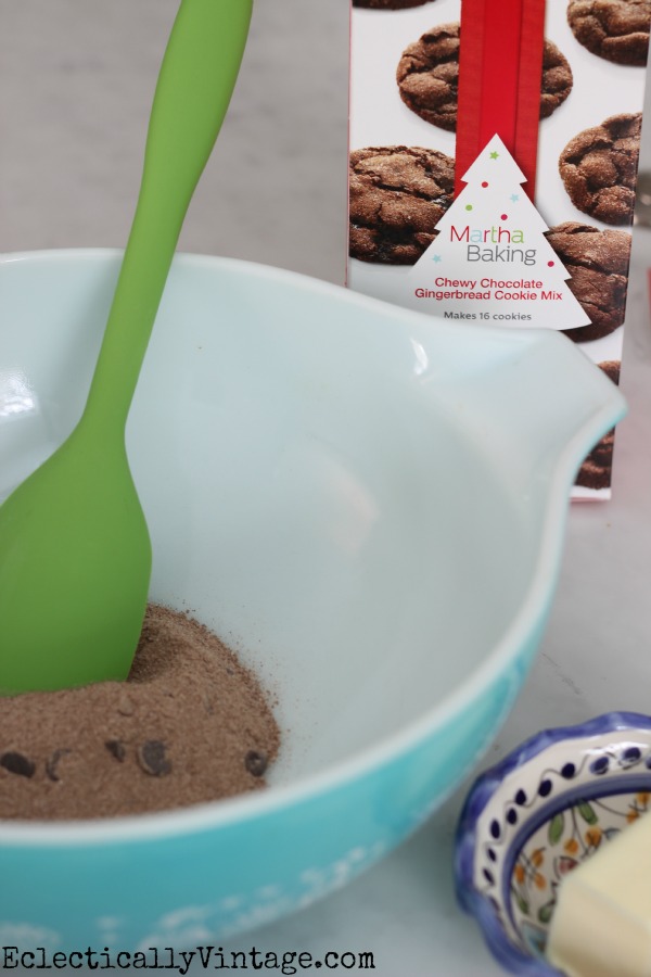 Chewy Chocolate Gingerbread Cookie mix is amazing! kellyelko.com