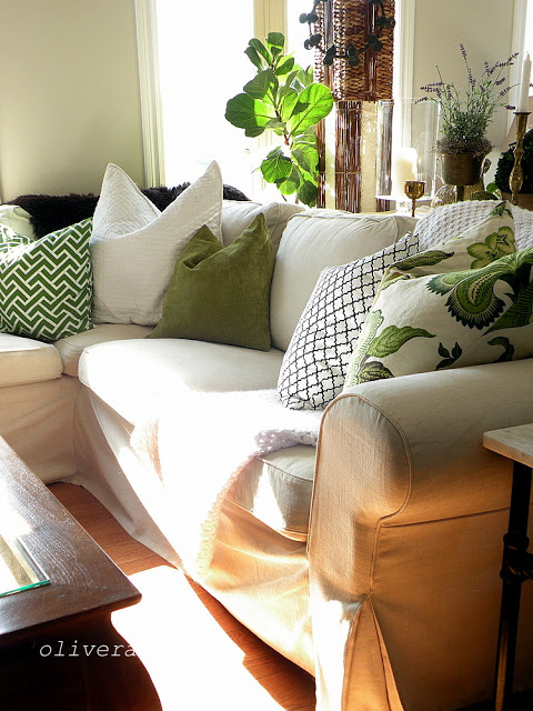 Cozy sofa and home tour