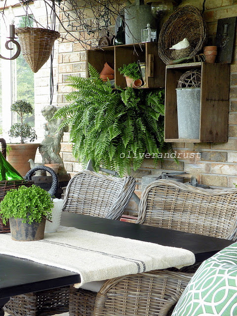 Patio charm - part of this beautiful home tour