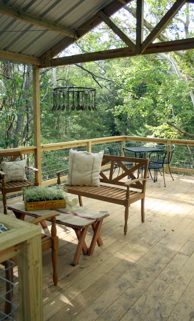 View from the treehouse - part of this farmhouse tour