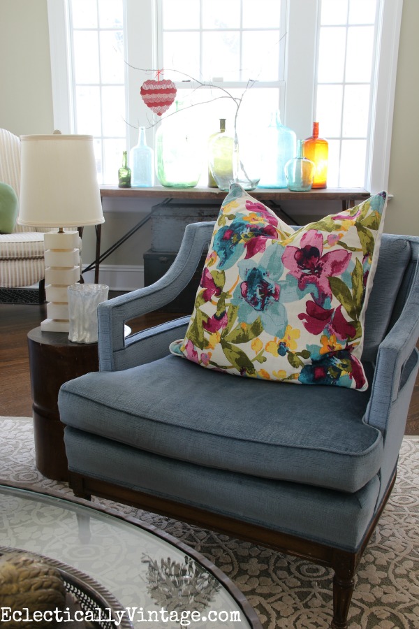 Eclectic living room - see how to create your own eclectic look kellyelko.com