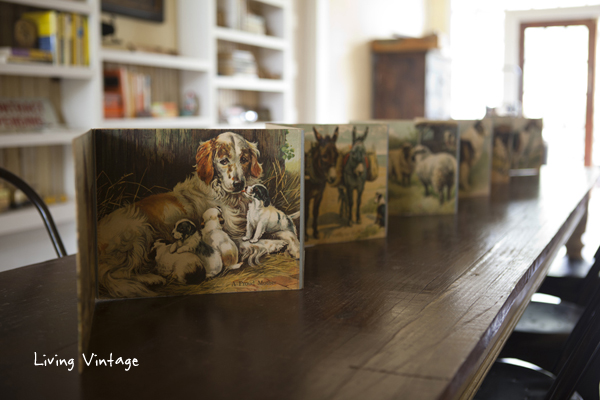 Vintage book centerpiece 