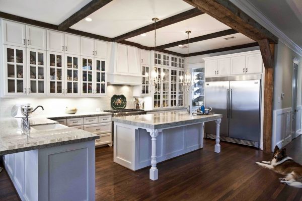 Modern kitchen with old world details