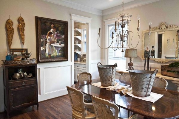 Dining room filled with antique finds