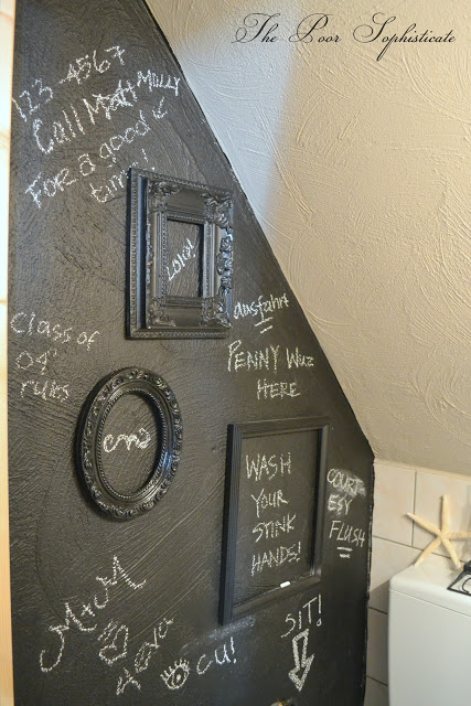 Fun graffiti wall - and make your own chalk paint