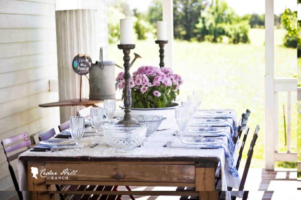 Back porch dining