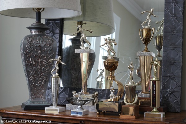 Vintage trophies - so many ways to repurpose them kellyelko.com