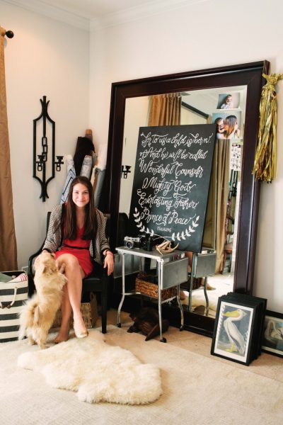 Gorgeous entry - love the layered chalkboard over the huge mirror kellyelko.com