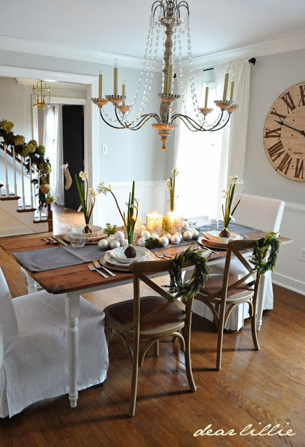 Beautiful dining room is part of this home tour