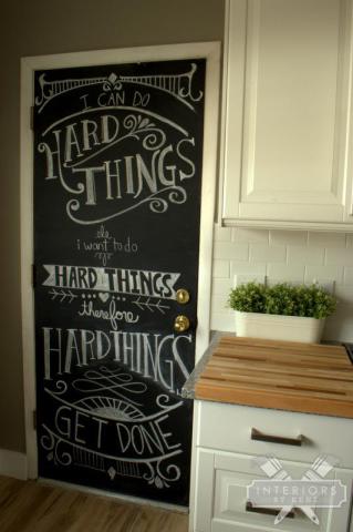 Chalkboard door kellyelko.com