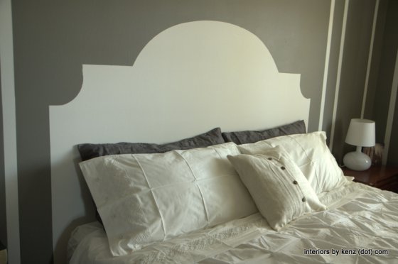 Make a faux painted headboard kellyelko.com