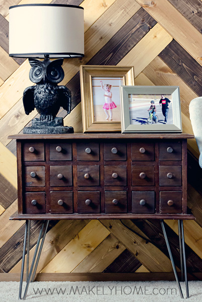 Turn an chest into a table with hairpin legs kellyelko.com