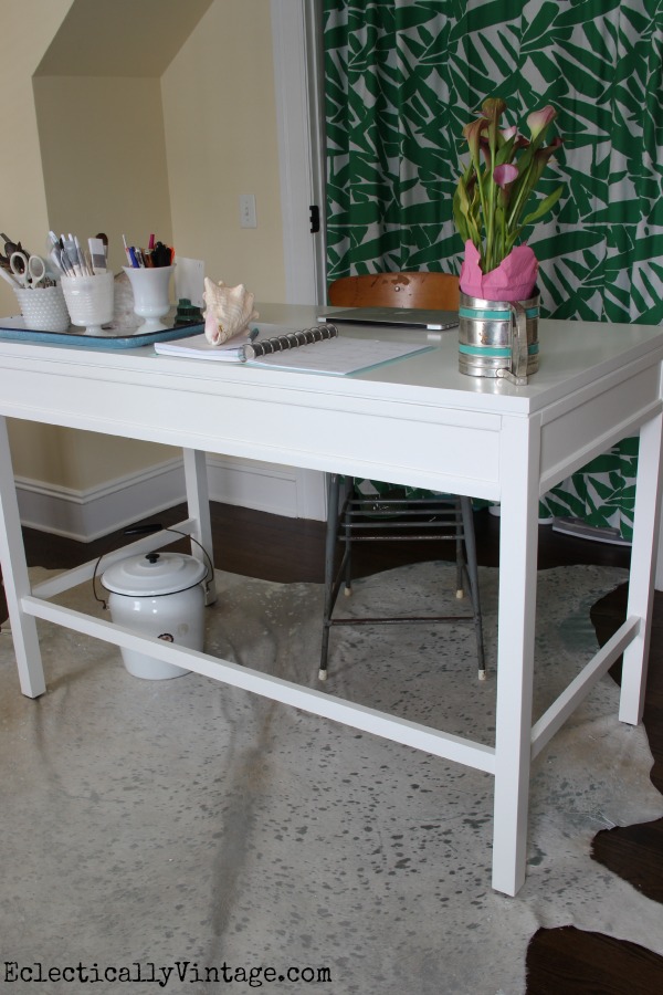 Love the counter height of this Martha Stewart craft furniture from Home Decorators Collection! kellyelko.com