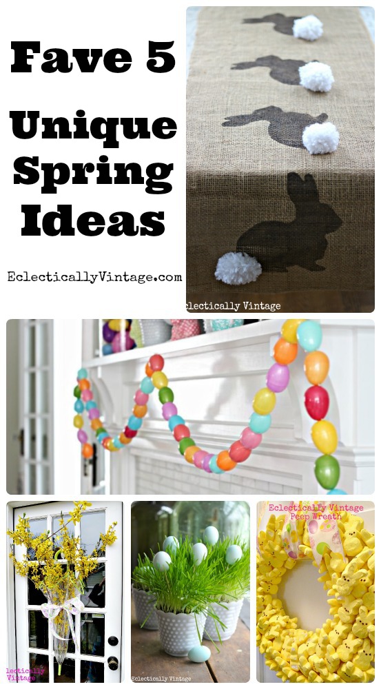 5 Favorite Simple Spring Crafts - these are so unique! kellyelko.com