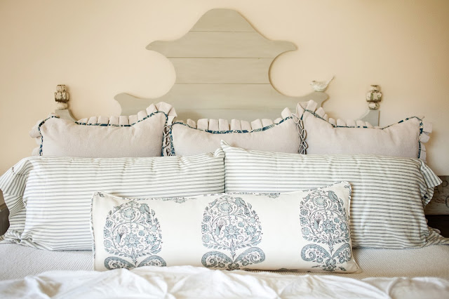 Ballard Designs knockoff bed - love the details right down to the little bird kellyelko.com