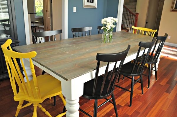 Make a farmhouse table kellyelko.com