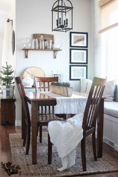 Beautiful dining room - love the built in window seat kellyelko.com