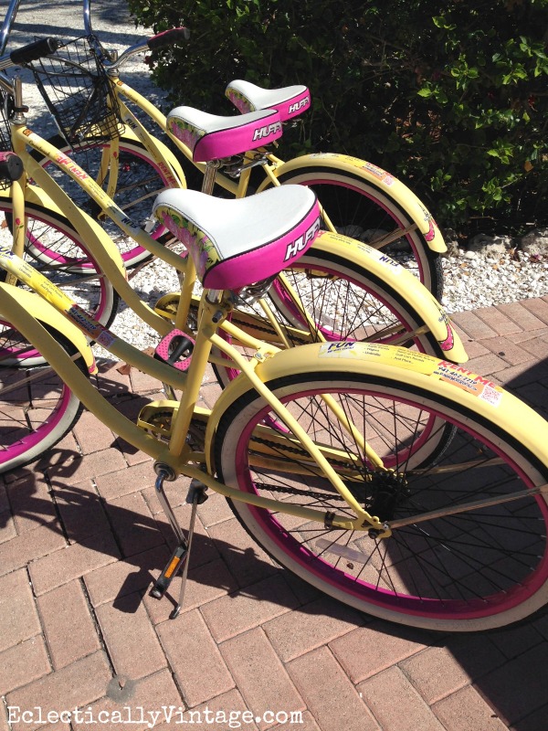 Cute pink and yellow cruisers! kellyelko.com