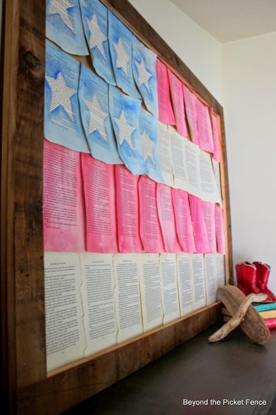 Turn book pages into DIY flags! kellyelko.com