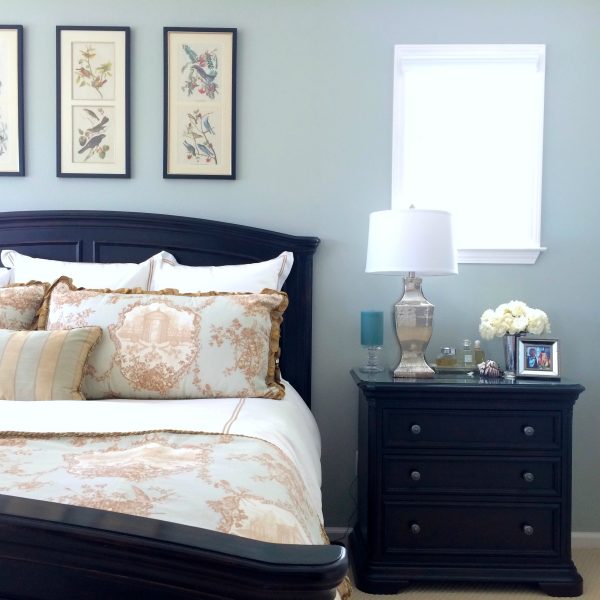 Beautiful bedroom - love the paint color kellyelko.com