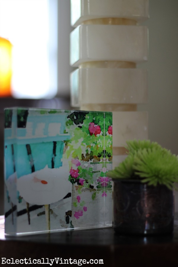 I love this acrylic block - it would make the perfect gift and you can print any photo on it! kellyelko.com