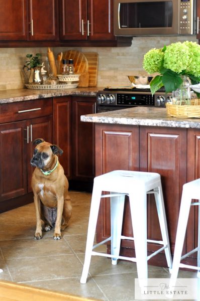 Beautiful kitchen - love the barstools kellyelko.com