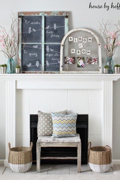 Eclectic Home Tour of House by Hoff - love the way she decorates with her inexpensive finds kellyelko.com