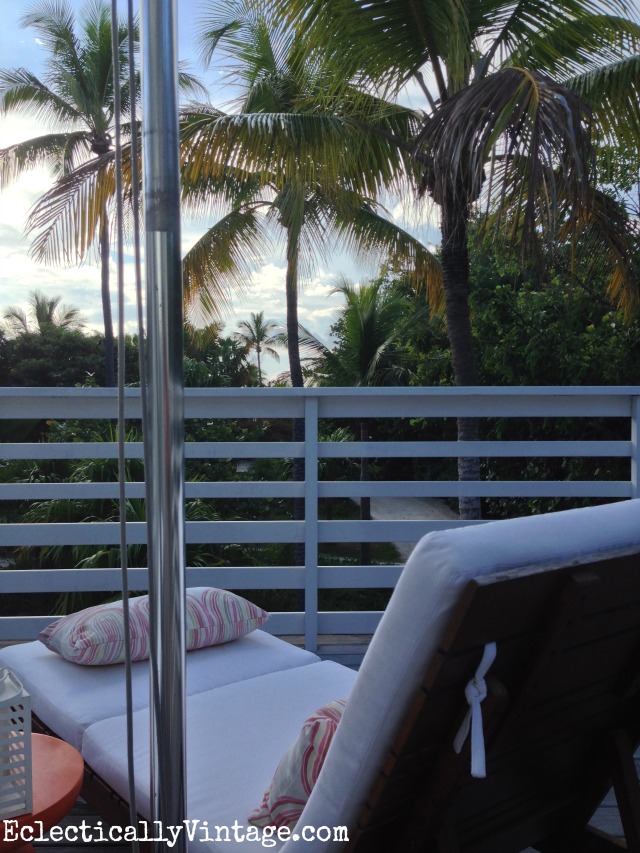 Balcony view in a Casa Morada boutique hotel suite - Islamorada Florida kellyelko.com