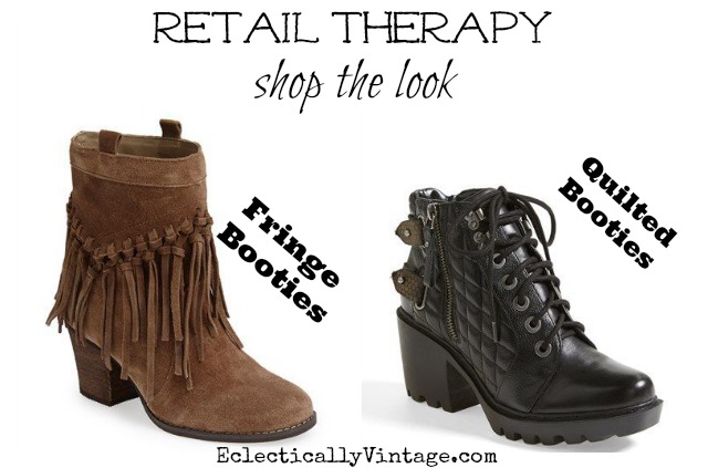 Fun fall booties - love both of these styles! kellyelko.com