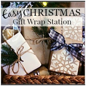 Gift Wrap Station Ideas kellyelko.com