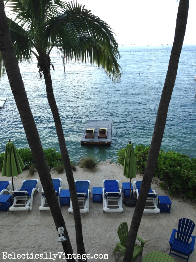 Hyatt Key West sandy beach and floating dock kellyelko.com