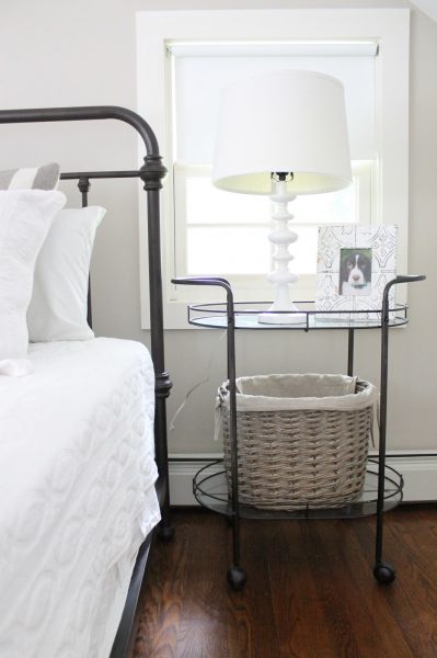 Inviting guest bedroom with iron bed kellyelko.com