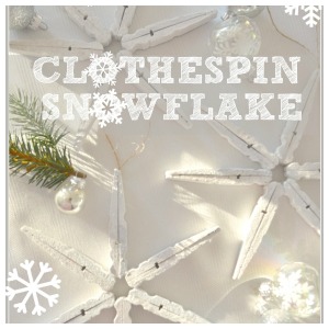 CLOTHESPIN SNOWFLAKES