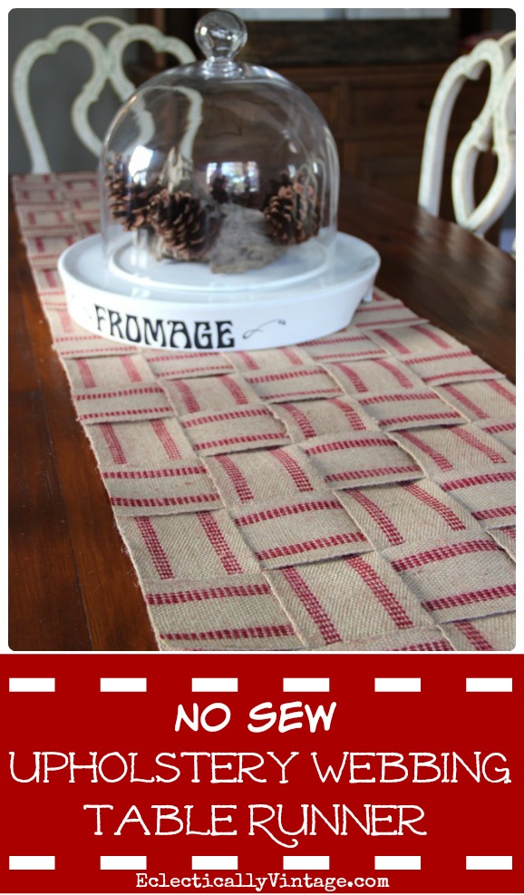 How to Make an Upholstery Webbing Table Runner