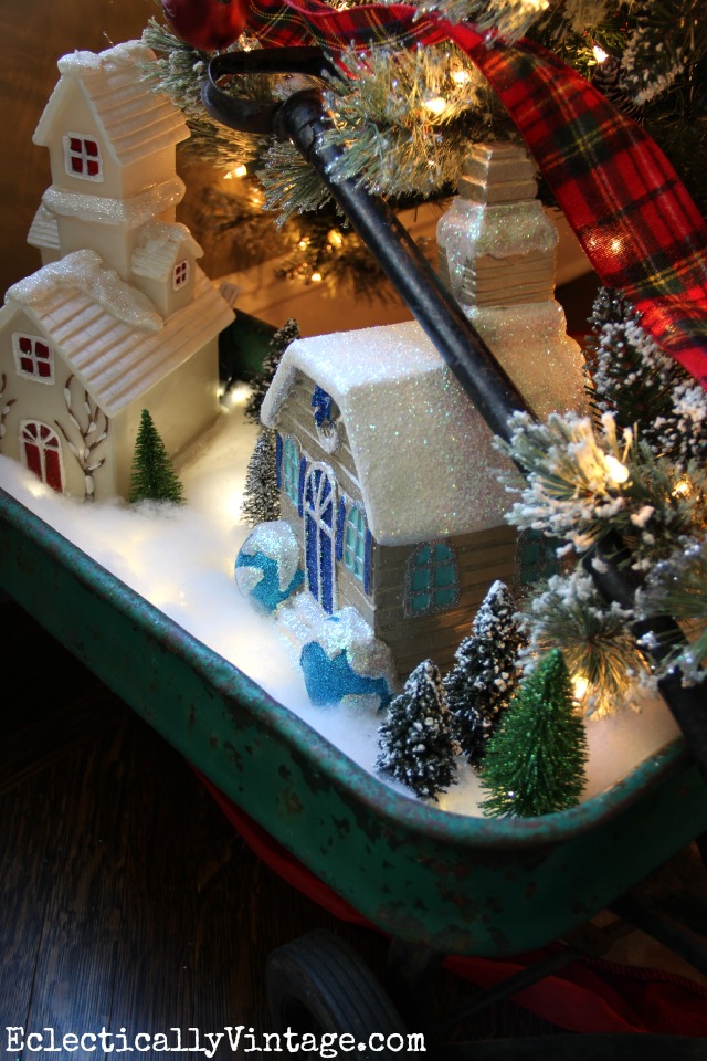 Make a DIY Christmas village complete with snow that glows kellyelko.com