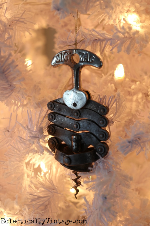 Vintage corkscrew ornament tree! kellyelko.com